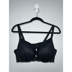Torrid black lace pushup plunge bra size 42C. C35-29